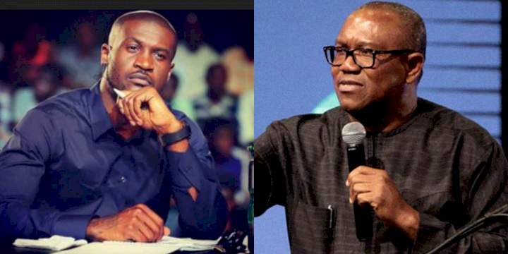 'No one is allowed to visit my house or office without PVC' - Peter Okoye notifies; endorses Peter Obi for 2023 presidency