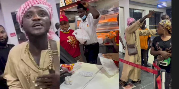 'Zazoo is a real giver' - Reactions as Portable storms fast food restaurant; tells customers to order whatever they want (Video)