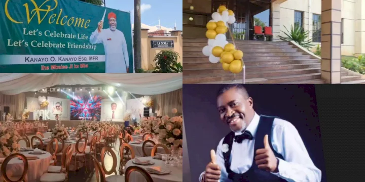 "Millions spent" - Reactions as Kanayo O. kanayo shows off preparations for his 60th birthday party; stirs anticipation (Video)