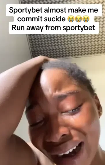 Nigerian lady cries her eyes out after losing all her savings to sports bet; Video causes buzz