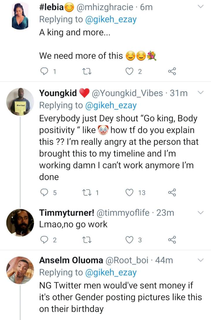 Outrage as Twitter user pulls his pants to expose his male member while begging for money on his birthday (+18) 