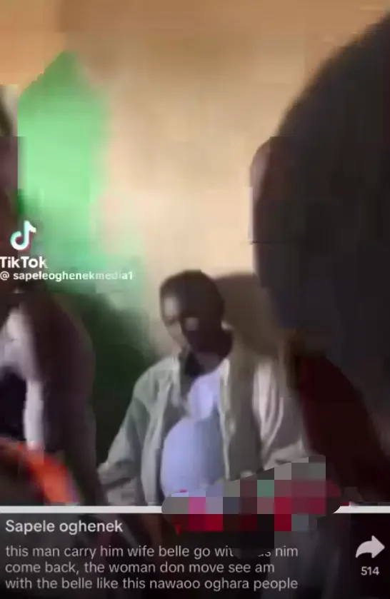 Man gets pregnant after taking his wife's pregnancy to native doctor (Video)