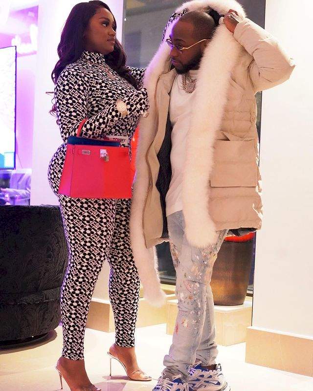 Davido and Chioma double affection for one another as they dazzle in matching outfits (Video)