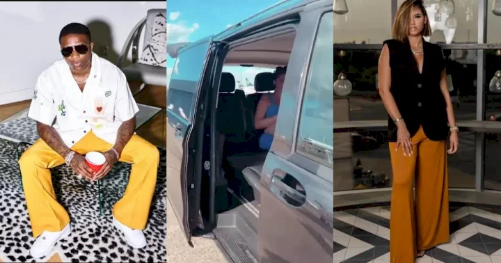 Reactions as Wizkid captures pregnant baby mama, Jada P in recent video