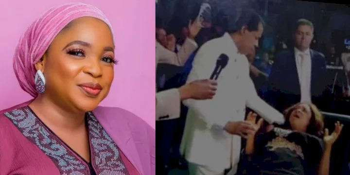 "I'm a devout Muslim" - Kemi Afolabi declares as she disowns alleged photo of herself receiving healing in church