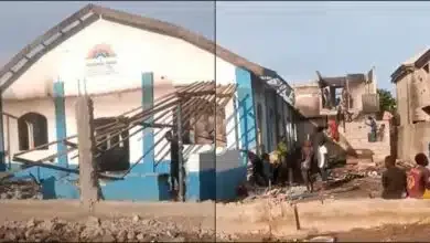 Celestial church set on fire as dead body with missing parts is allegedly found on premises (Video)