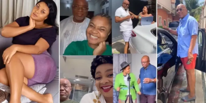 "My Superhero" - Bimbo Ademoye showers accolades on her father, shares fun moments on birthday (Video)