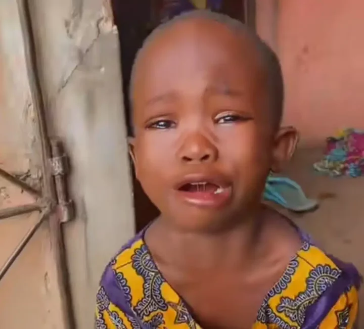 'Please, I beg in God's name' - Little girl shed tears, goes down on both knees as her aunt asks her to write No. 3