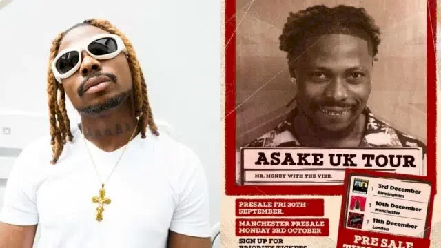Asake sells O2 Academy tickets in 5 minutes;  crashes page