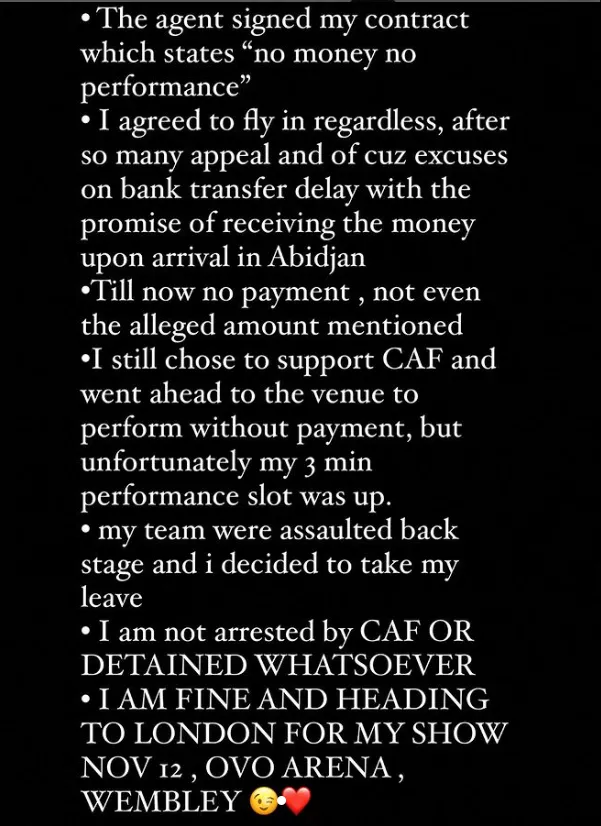 Kizz Daniel reacts to claim of being arrested in Ivory Coast for allegedly collecting money and refusing to perform