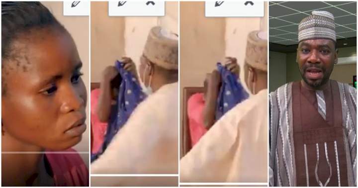 Nigerians react as Tv personality, Ahmed Isah slaps a woman on live Tv for setting a child's hair on fire