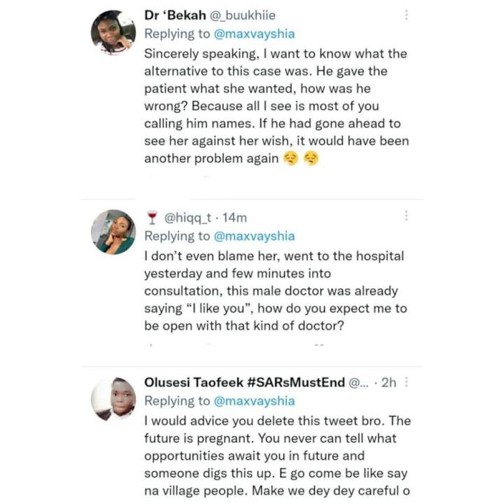 Doctor reveals what he did when a female patient refused to tell him her complaint because she preferred a female doctor