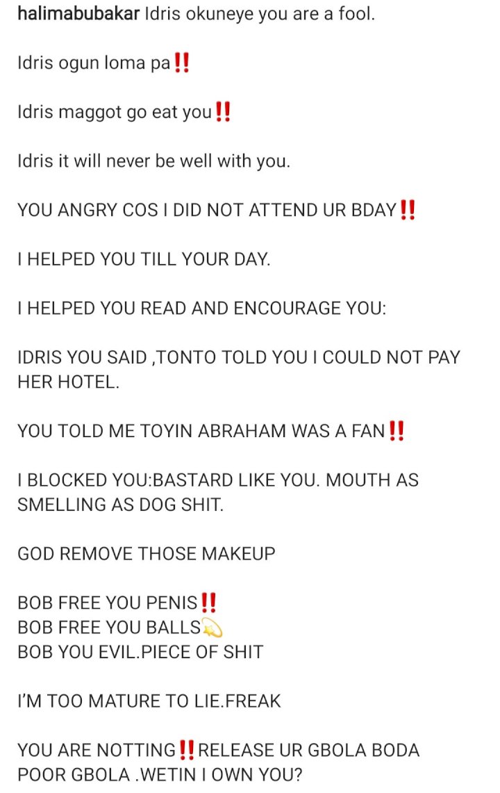 'Bob free your balls, release your gbola' - Halima Abubakar backfires at Bobrisky