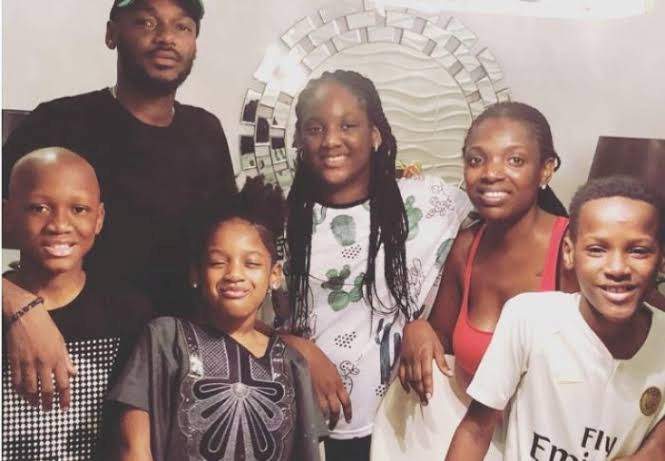 Tuface Idibia tattoos names of his seven children on his arm (Video)