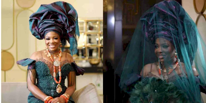 The reason behind my 'satellite dish' wedding head tie - Kemi Adetiba spills
