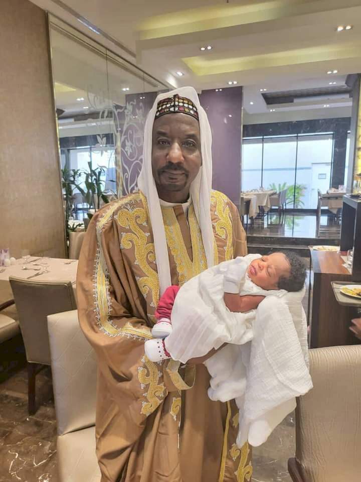 Former Emir of Kano, Sanusi at the naming ceremony of his newborn daughter in Saudi Arabia (photos)