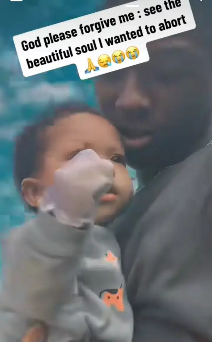 Man regrets initial intention to abort his child as he gushes over her cuteness (Video)