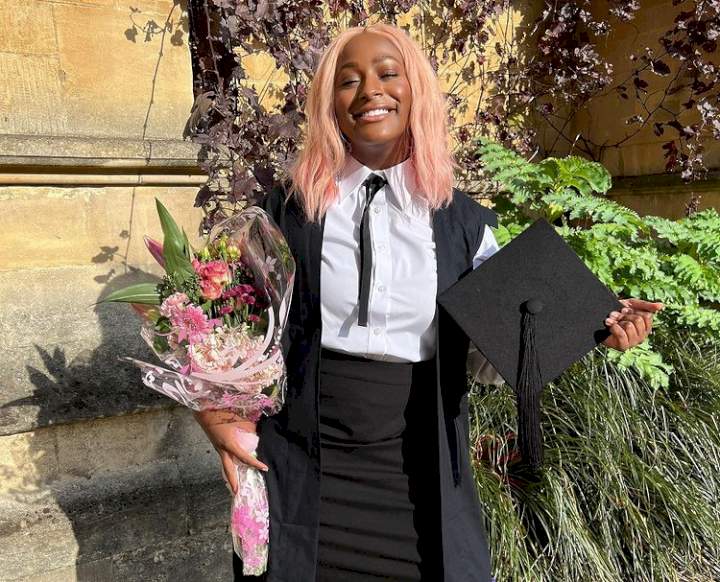 'My hard work paid off' - DJ Cuppy celebrates matriculation at Oxford University in UK