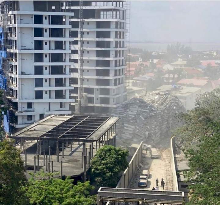 Ikoyi building that collapsed was sealed by Governor Sanwo-Olu a year ago to 'prevent calamity'