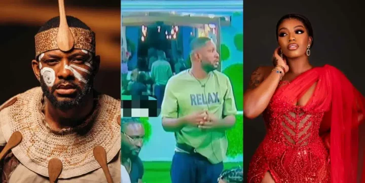 BBNaija All Stars: Moment Cross struggles to focus as everyone hypes Angel Smith's derrière (Video)