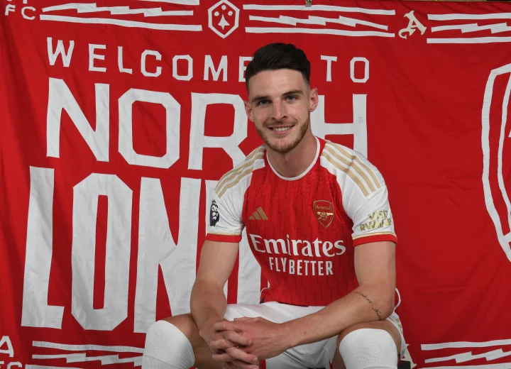  Arsenal broke the British transfer record to sign Rice