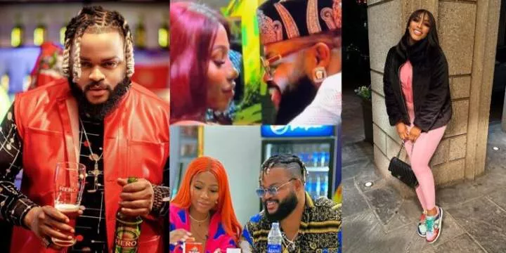 BBNaija All Stars: New ship? Whitemoney taps Mercy Eke's derriere hours after they shared a kiss (video)