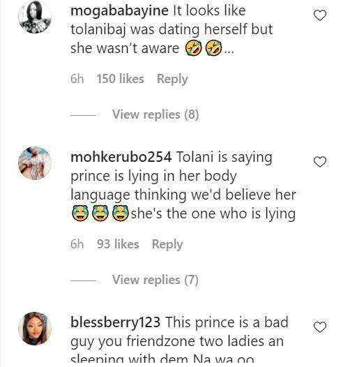 'Tolanibaj was dating herself' - Reactions as Prince debunks dating rumor, says 'nothing like PriBaj' (Video)