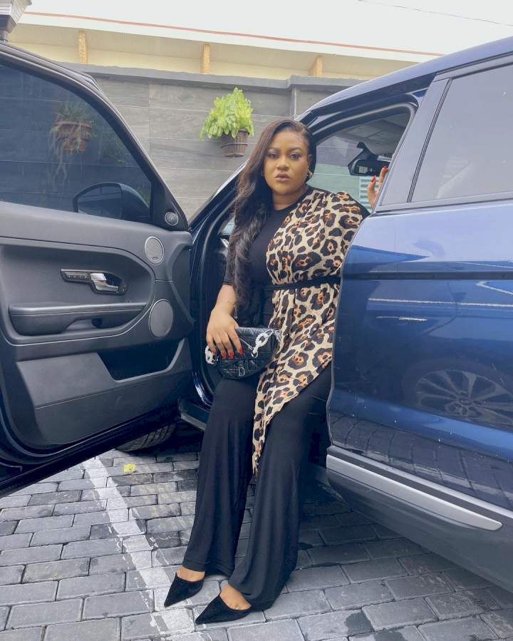 Nkechi Blessing flaunts her new Range Rover amidst suspension from the Nollywood industry