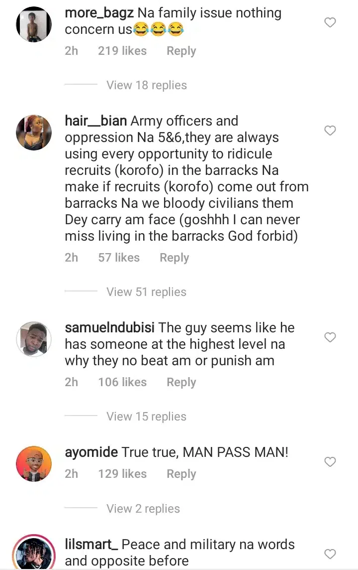 'You will never know peace in this unit' - Military officer vows to junior colleague for disrespecting him (Video)