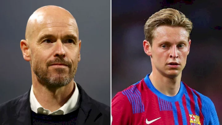 Barcelona reject Manchester United's opening bid for Frenkie de Jong and set asking price