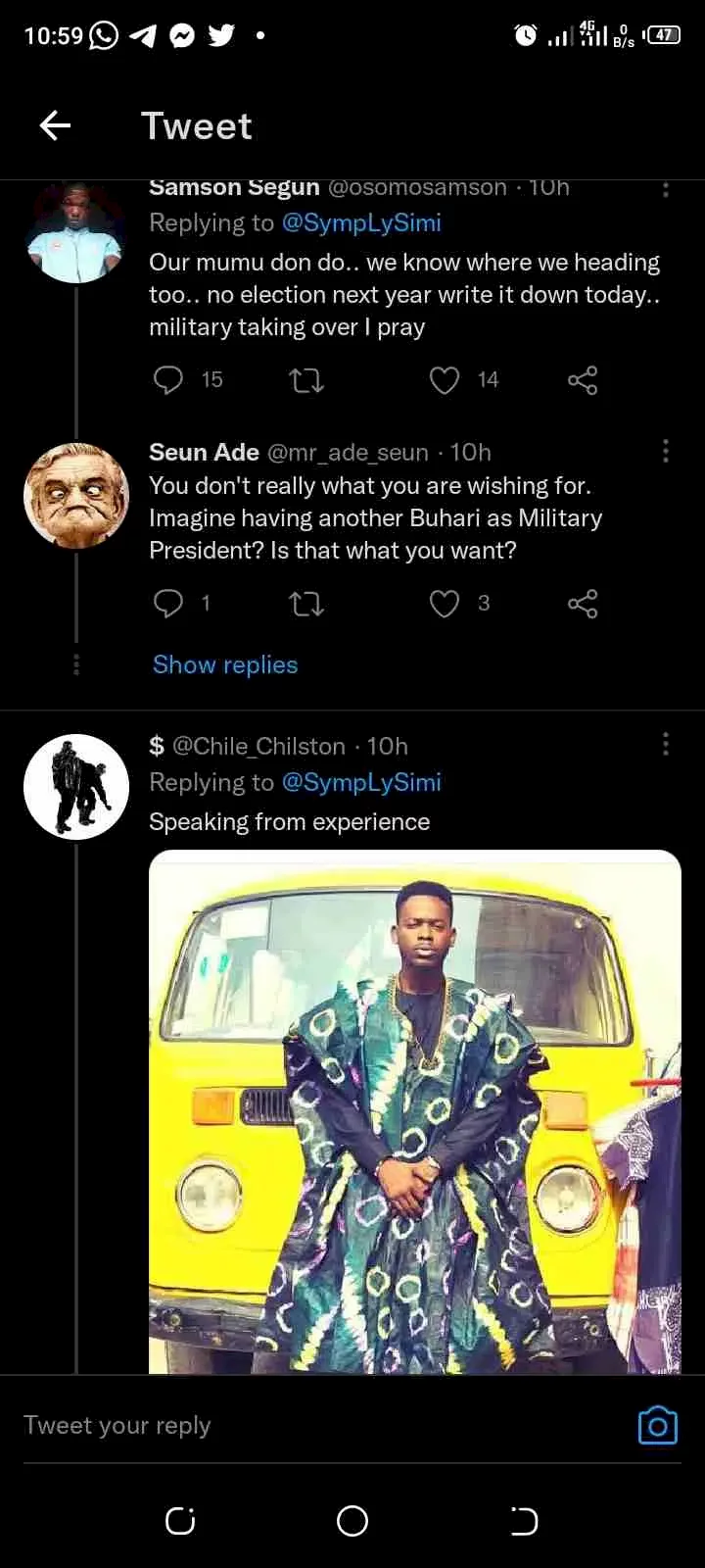 'Wetin AG baby do' - Reactions as Simi shares cryptic post