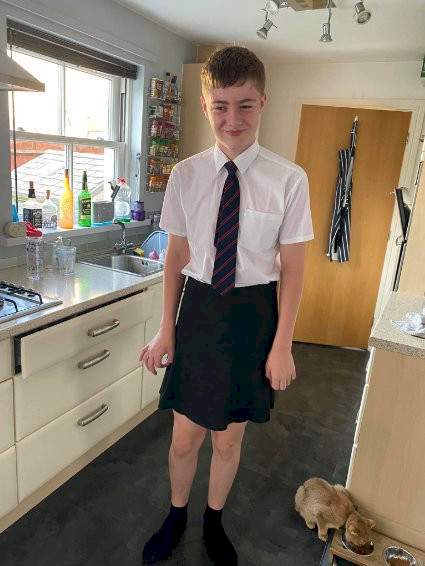 School Boys Wear Skirts To Class To Protest Shorts Ban In Heatwave