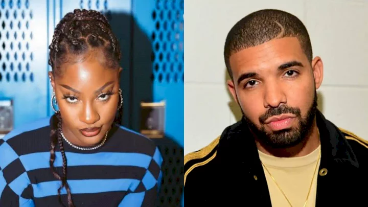 He's my brother - Tems says as she describes her relationship with Drake (Video)