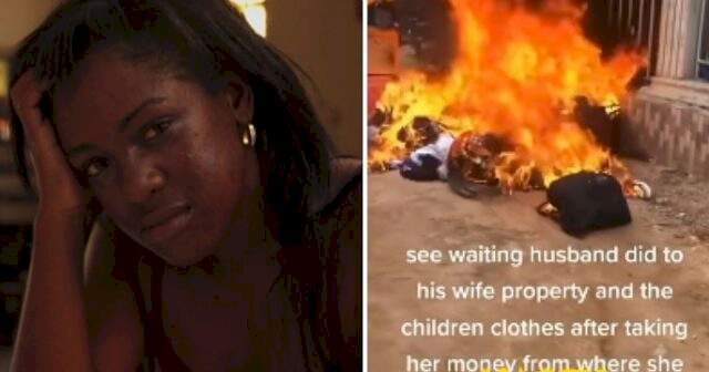 Man Sets Fire to His Wife and Children's Property After His Wife Questions Him About Taking Her Money (Video)