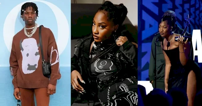 "That's 'Aunty Tems' to you" - Netizens react after Rema said singer, Tems is "fine asf"