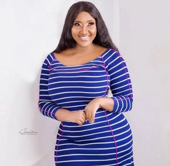 'You're making me blush' - Judy Austin gushes as Yul Edochie hails her as 'naturally beautiful and graceful African woman' (Video)