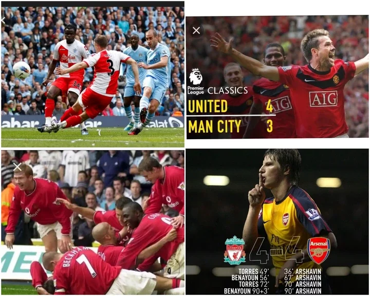 Top 6 best English Premier Leagues matches Of All time