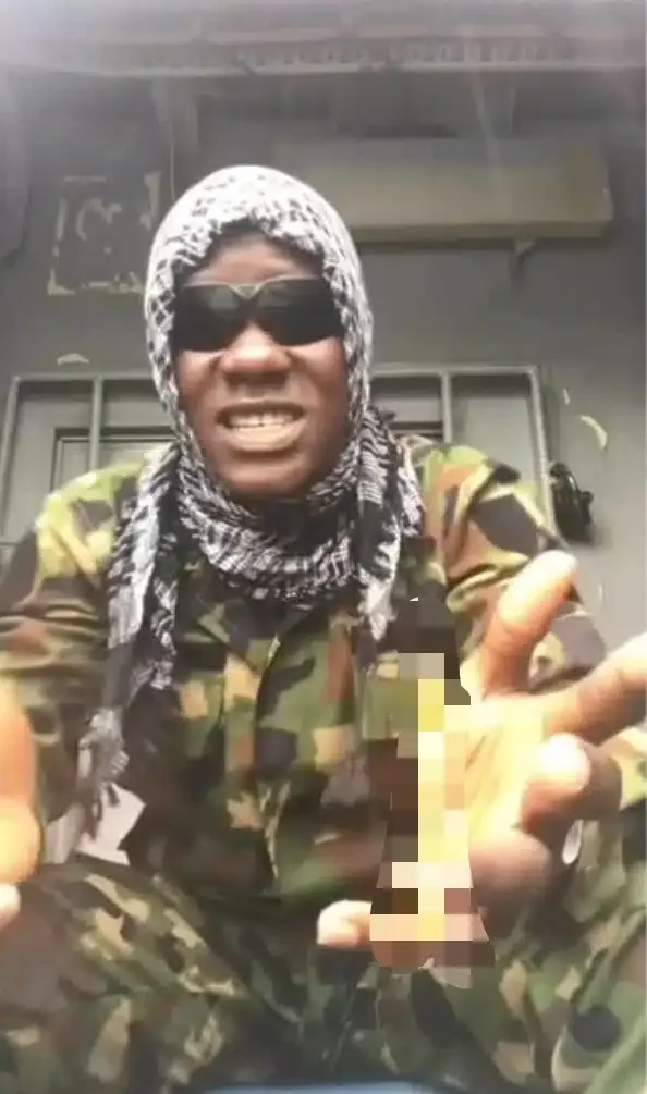 'They now have guts to harass soldiers' - Soldier fumes as he reacts to video of police man pointing gun at soldiers
