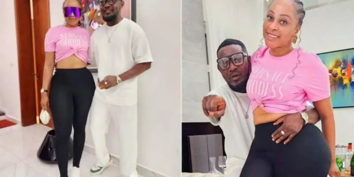 "Trying too hard" Mixed reactions trail Ayo Makun and wife's return to Nigeria (Video)