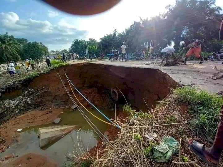 Flood partly washes off bridge connecting Nasarawa to northeast and southeast states 