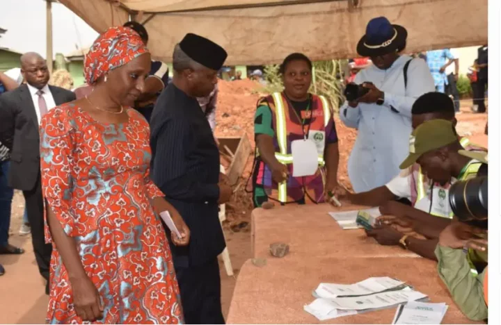 Nigeria Decides 2023: Osinbajo delivers polling unit for Tinubu