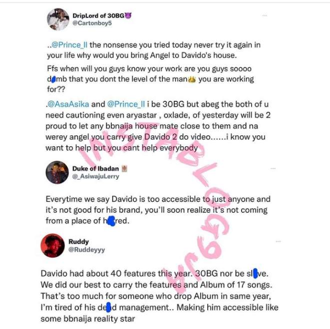 Angel reacts after fans dragged Davido to filth for linking up with her