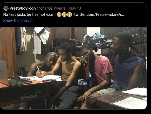 Man celebrates studious university clique after they all bagged a Second Class Upper Division degree
