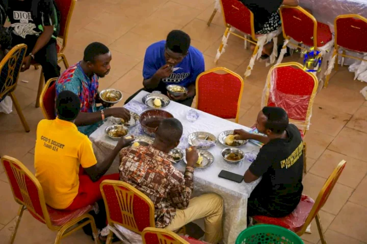 So all these lazy youths can't afford food for themselves: Reactions As Apostle Johnson Suleman Free Food Restaurant Continues