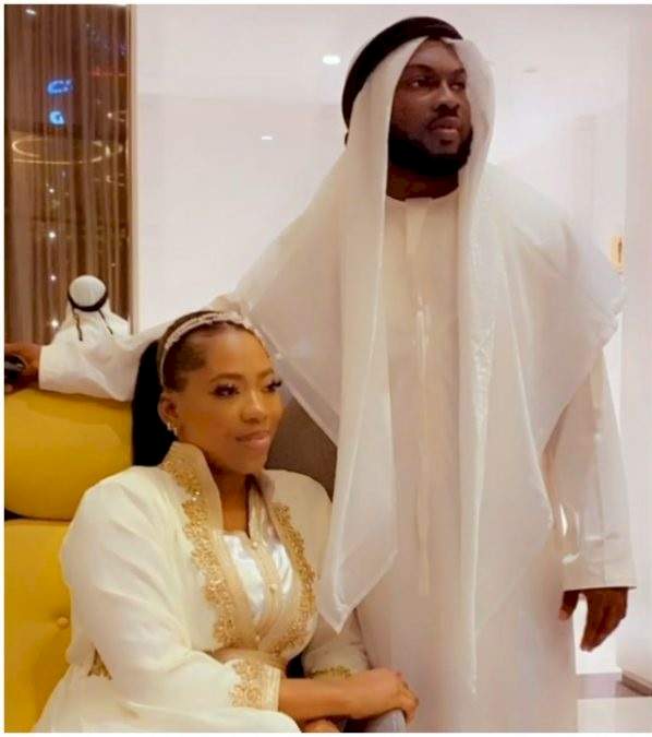 'I've got a good wife in South Africa, I married you for clout' - Video Vixen, Bolanle's husband continues to rant