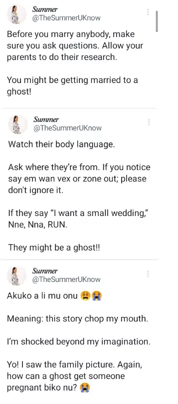 'How a friend's sister discovered her husband was a 'ghost' after 2 years of marriage and a child' - Nigerian lady narrates