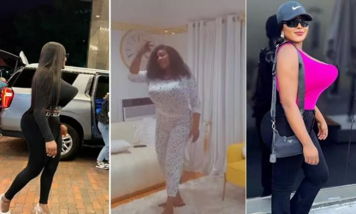 "The front be like hummer jeep" - Sonia Ogiri causes stir as she dances in living room after body enhancement (Video)