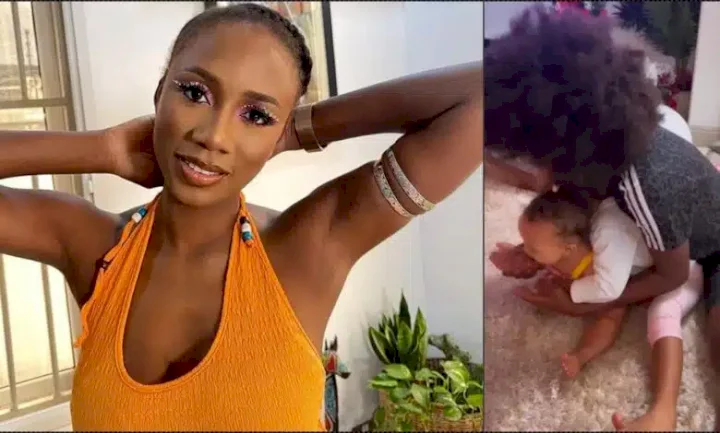 They're too young for this - Korra Obidi cautioned over flexibility training for her kids (Video)