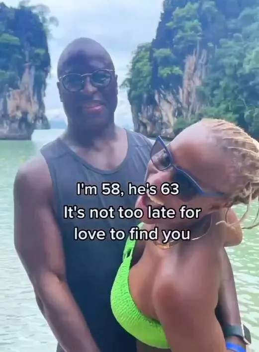 'It's not too late for love to find you' - 58-year-old lady inspires single and searching peeps as she shares her love story (WATCH)