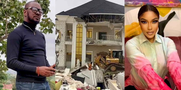 Kpokpogri fires back at Tonto Dikeh over reaction to his house demolition (Video)